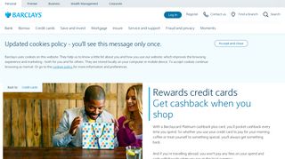 Reward credit cards | Barclays