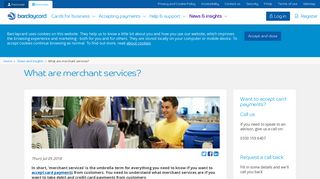 What are merchant services? | Barclaycard Business