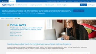 Virtual cards | Barclaycard Business