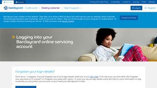 Forgotten your login details? | Barclaycard