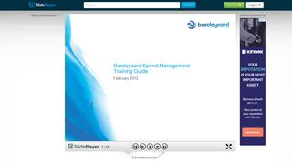 Barclaycard Spend Management Training Guide - ppt download