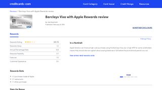 Barclays Visa Card with Apple Rewards Review - CreditCards.com