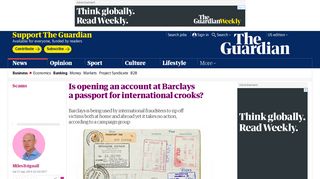 Is opening an account at Barclays a passport for international crooks ...