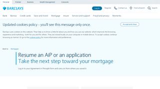 Resume an AiP or an application - Barclays