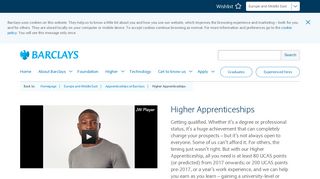 Higher Apprenticeships | Barclays Early Careers and Graduates