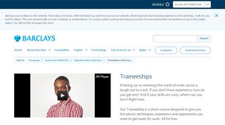 Traineeships at Barclays | Barclays Early Careers and Graduates