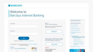 Login - Barclays Internet Banking
