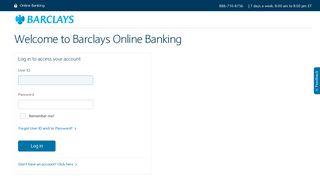 Barclays - Welcome to Barclays Online Banking