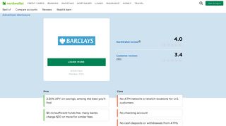 Barclays Reviews & Ratings - NerdWallet