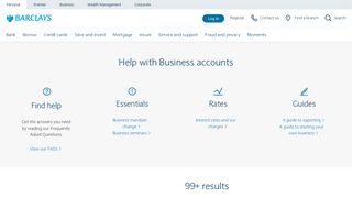 Business accounts Help | Barclays