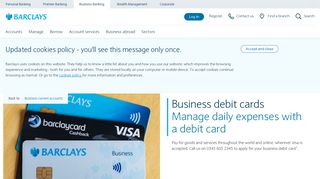 Business debit cards | Barclays