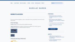 Remote Access - Barclay Damon LLP