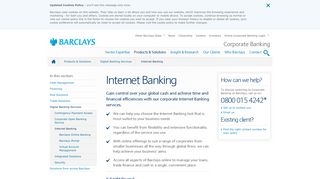Corporate Internet Banking Services | Barclays
