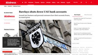 Barclays shuts down UAE bank accounts - ArabianBusiness.com