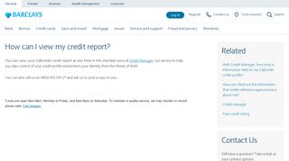 How can I view my credit report? | Barclays