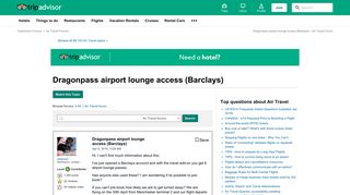 Dragonpass airport lounge access (Barclays) - Air Travel Forum ...