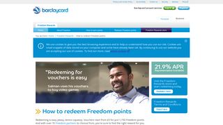How to Redeem Points | Freedom Rewards | Barclaycard
