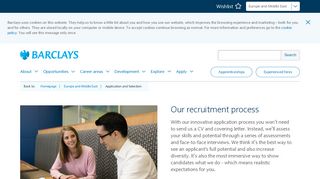 Application and Selection | Barclays Early Careers and Graduates