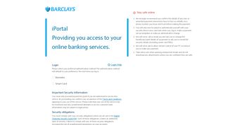 iPortal | Barclays - Login