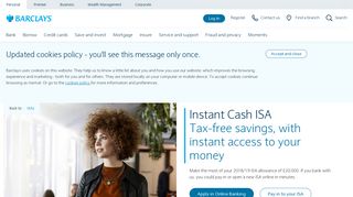 Instant Cash ISA | Barclays