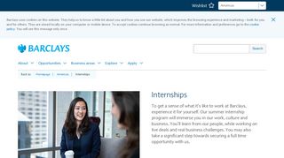 Internships at Barclays | Barclays Early Careers and Graduates