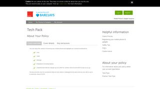 Tech Pack - Barclays Mobile Phone & Gadget Insurance