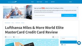 Lufthansa Miles and More Premier World MasterCard Credit Card ...