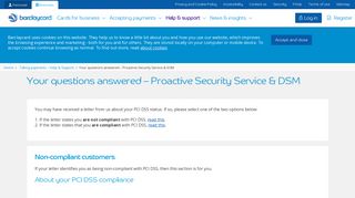 Proactive Security Service & DSM | Barclaycard Business