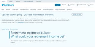 Retirement calculator | Pension calculator | Barclays