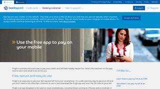 Learn how to pay your bill with Barclays Pingit | Barclaycard