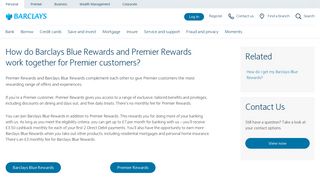 How do Barclays Blue Rewards and Premier Rewards work together ...