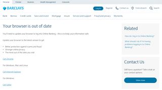 Your browser is out of date | Barclays