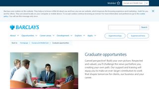 Graduate opportunities | Barclays Early Careers and Graduates