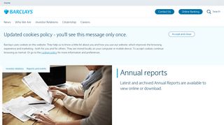 Annual reports | Barclays
