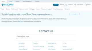Contact us | Barclays