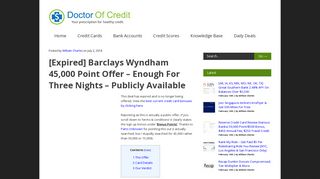 [Expired] Barclays Wyndham 45,000 Point Offer - Enough For Three ...