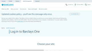 Log in to Barclays One | Wealth Management | Barclays