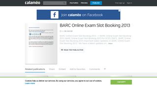 Calaméo - BARC Online Exam Slot Booking 2013