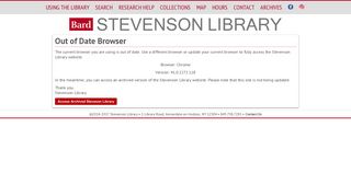 Stevenson Library | Bard