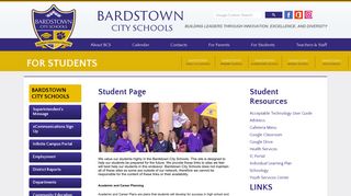 For Students - Bardstown City Schools