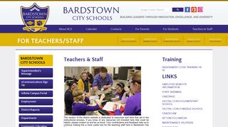 For Teachers/Staff - Bardstown City Schools