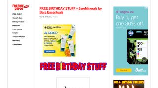 FREE BIRTHDAY STUFF – BareMinerals by Bare Escentuals | Freebie ...