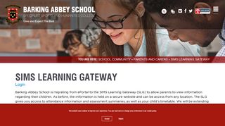 SIMS Learning Gateway - Barking Abbey