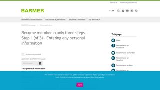 Online application | BARMER