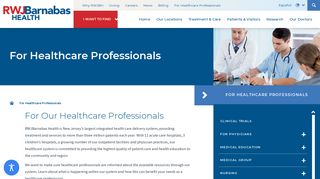 For Healthcare Professionals | RWJBarnabas Health Resources
