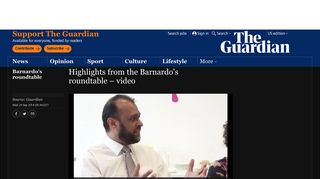 Highlights from the Barnardo's roundtable – video - The Guardian