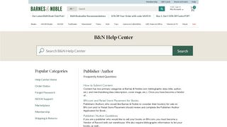 Publisher/Author Guidelines - Barnes & Noble