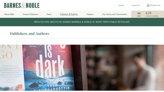 Book Publishers and Author Relations | B&N INC - Barnes and Noble