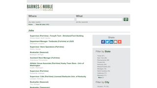 Barnes & Noble College Booksellers Jobs