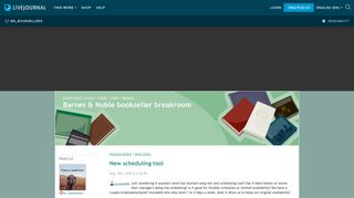 New scheduling tool: bn_booksellers - Barnes & Noble bookseller ...